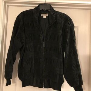 Model vintage textured jacket
